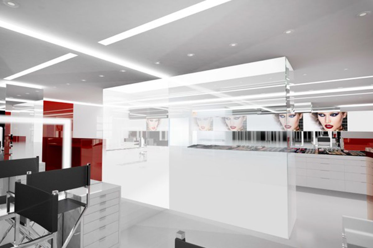 A rendering of the new boutique