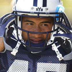 BYU running back Harvey Unga, a junior, has his eyes set on becoming the Cougars' all-time leading rusher — if he can keep from getting injured.    
