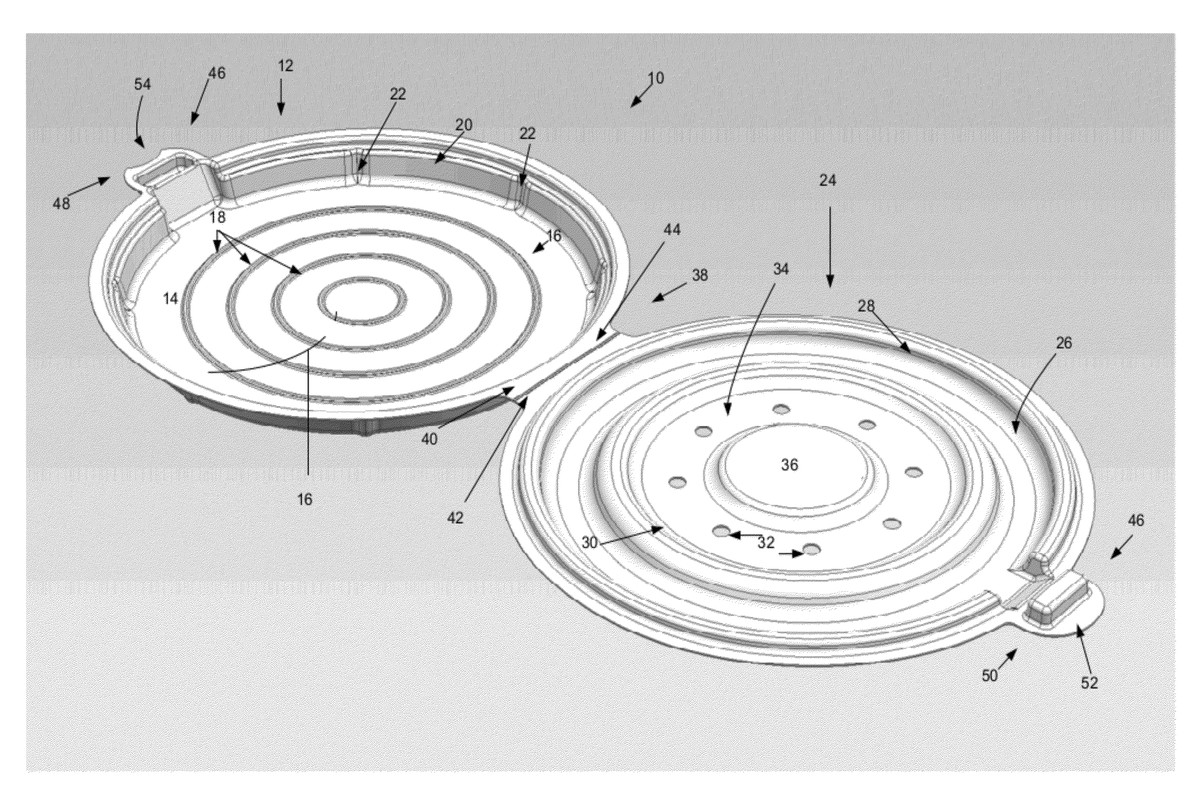 Apple pizza container patent