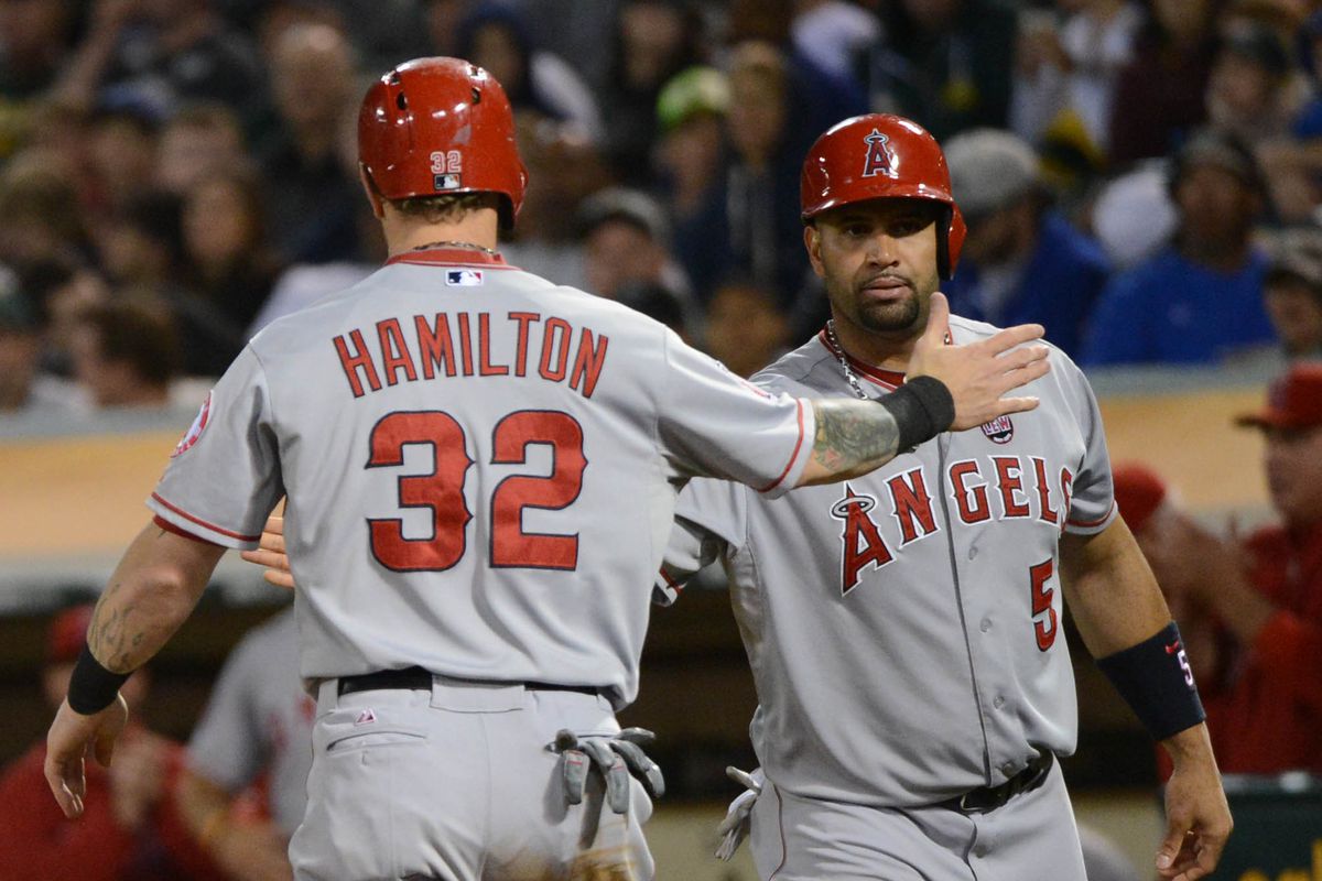 Pujols and Hamilton are keys to Angels success.