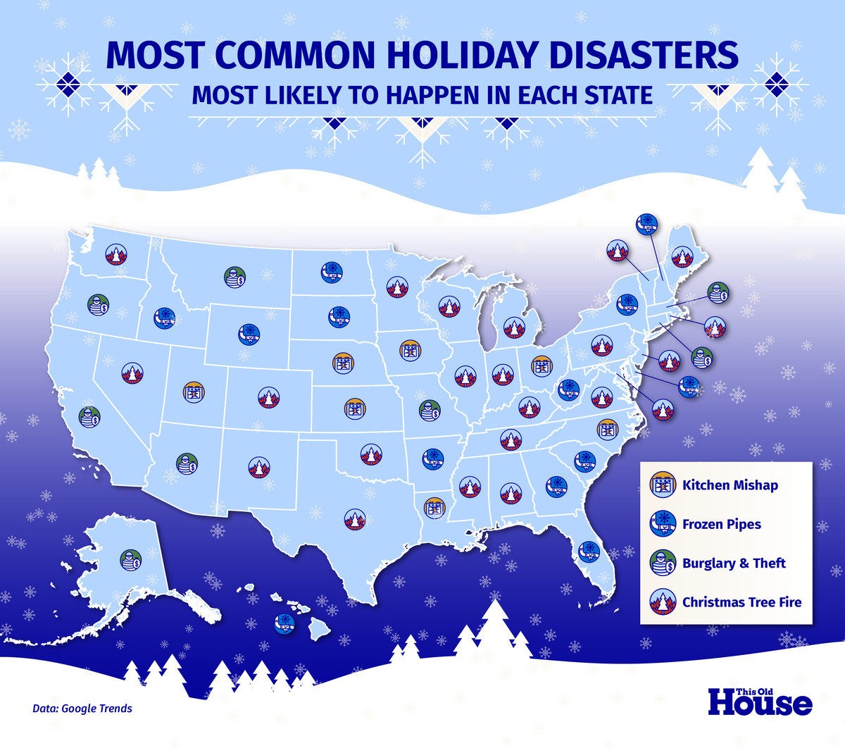 Home disasters by state