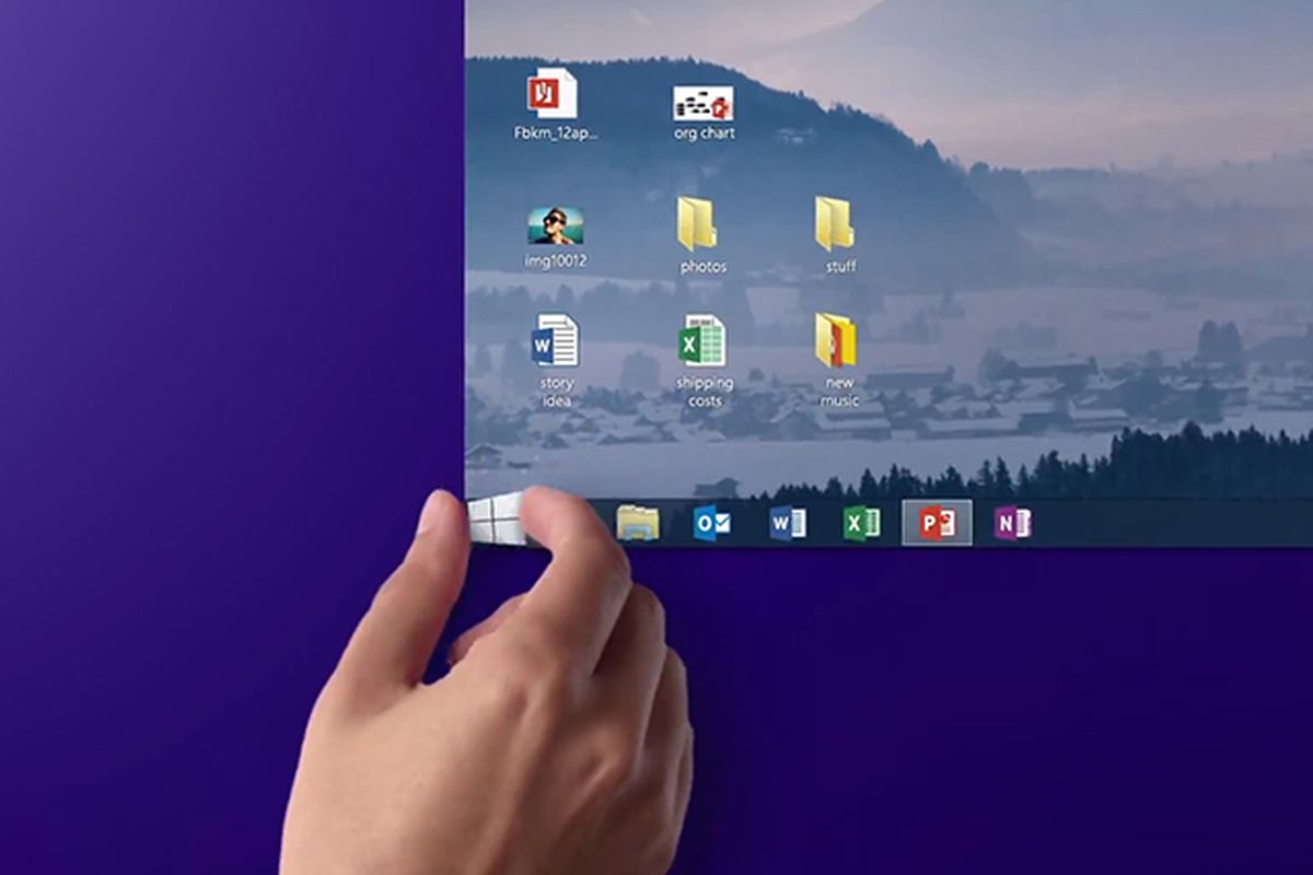 Windows 8.1 start button ad