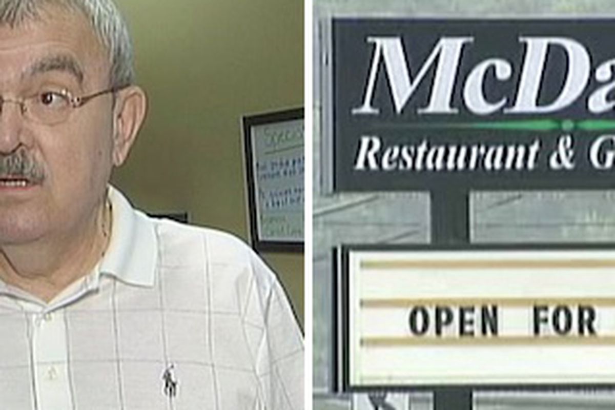 McDain's: Open for lunch, but not for kids. 