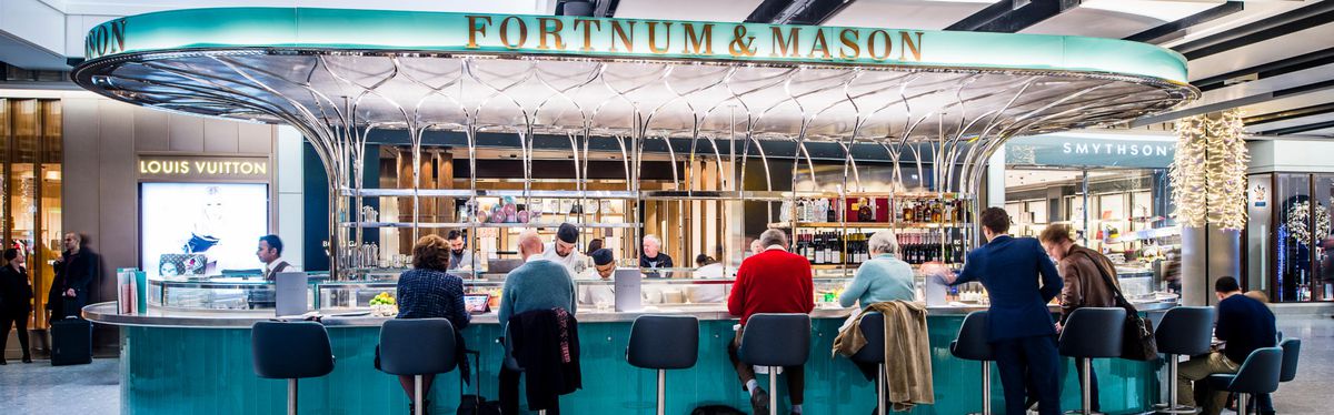 The Fortnum and Mason bar at Heathrow Airport.