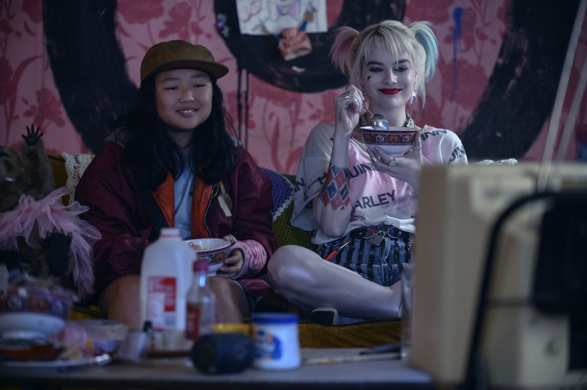 Margot Robbie as Harley Quinn and Ella Jay Basco as Cassandra Cain in Warner Bros. Pictures’ “Birds of Prey (And the Fantabulous Emancipation of One Harley Quinn).