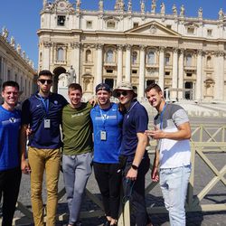 BYU players take in the sites during a recent four-game trip to Italy. 