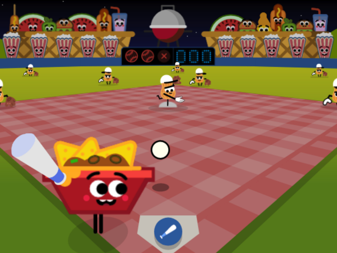 Play baseball with your food in a new July Fourth Google Doodle ...