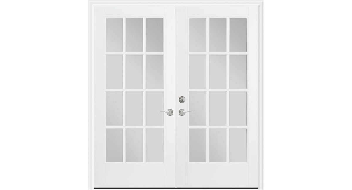 VistaGrande Fiberglass French Exterior Doors, Prehung Pair By Masonite