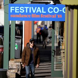 A man walks up Main Street in Park City on Wednesday, Jan. 17, 2018. The Sundance Film Festival starts Thursday.