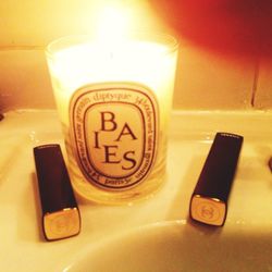 Three of my favorite things: <b>Diptyque's</b> Baies candle and <b>Chanel's</b> Rouge Allure Velvet lipsticks in La Diva (a true bright blue-pink) and Pirate (a real Chanel red). I love these lipsticks because they're moisturizing, rich in color, matte bu