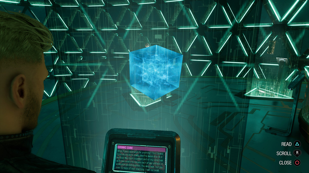 The Cosmic Cube, on display at The Collector’s Emporium