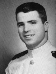 A portrait of John McCain taken in 1958 for the Lucky Bag yearbook at the U.S. Naval Academy. (Photo: U.S. Naval Academy)