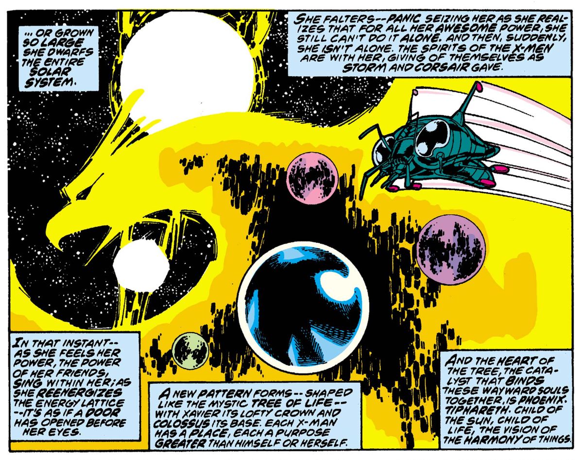 Jean Grey/Phoenix in Uncanny X-Men #108, Marvel Comics (1977). 