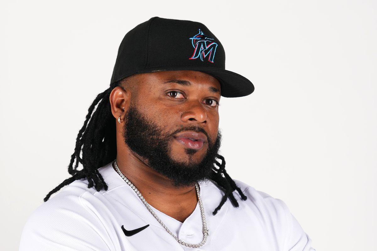 Johnny Cueto of the Miami Marlins poses for a portrait on January 19, 2023 in Miami, Florida.