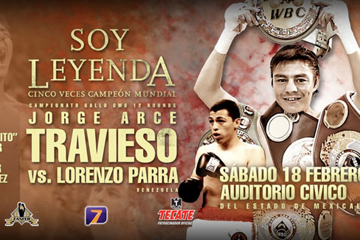 Jorge Arce looks for a measure of revenge against Lorenzo Parra tonight in Mexicali.