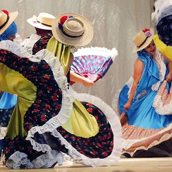 Dancers from Ballet Folklorico de las Americas perform during an event at Centro Civico Mexicano in Salt Lake City on Tuesday, Nov. 29, 2016, highlighting the next steps in a housing and cultural center redevelopment serving Utah’s Latino community.