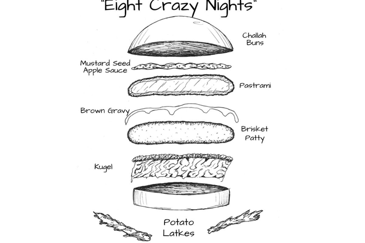 Swift's Attic's Eight Crazy Nights burger