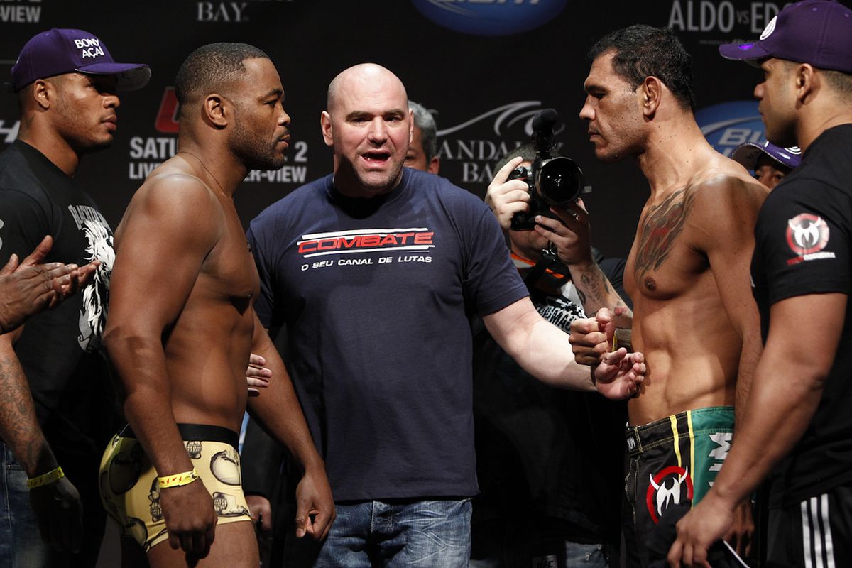 Rashad Evans and Antonio Rogerio Nogueira will square off at UFC 156 on Saturday.