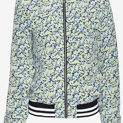 <i><a href=“http://www.intermixonline.com/product/equipment+abbot+contrast+band+floral+bomber+jacket.do?sortby=ourPicks&CurrentCat=447”>Equipment's Abbot Contrast Band Floral Bomber Jacket</a>, $149.40 (was $318)</i>
