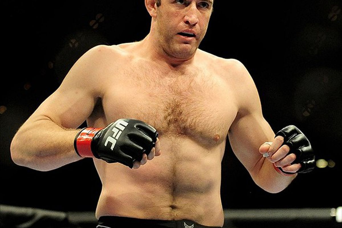 Jan. 31, 2009; Las Vegas, NV, USA; UFC fighter Stephan Bonnar prior to his fight against Jon Jones (not pictured) during the light heavyweight swing bout in UFC 94 at the MGM Grand Hotel and Casino. Mandatory Credit: Mark J. Rebilas-US PRESSWIRE