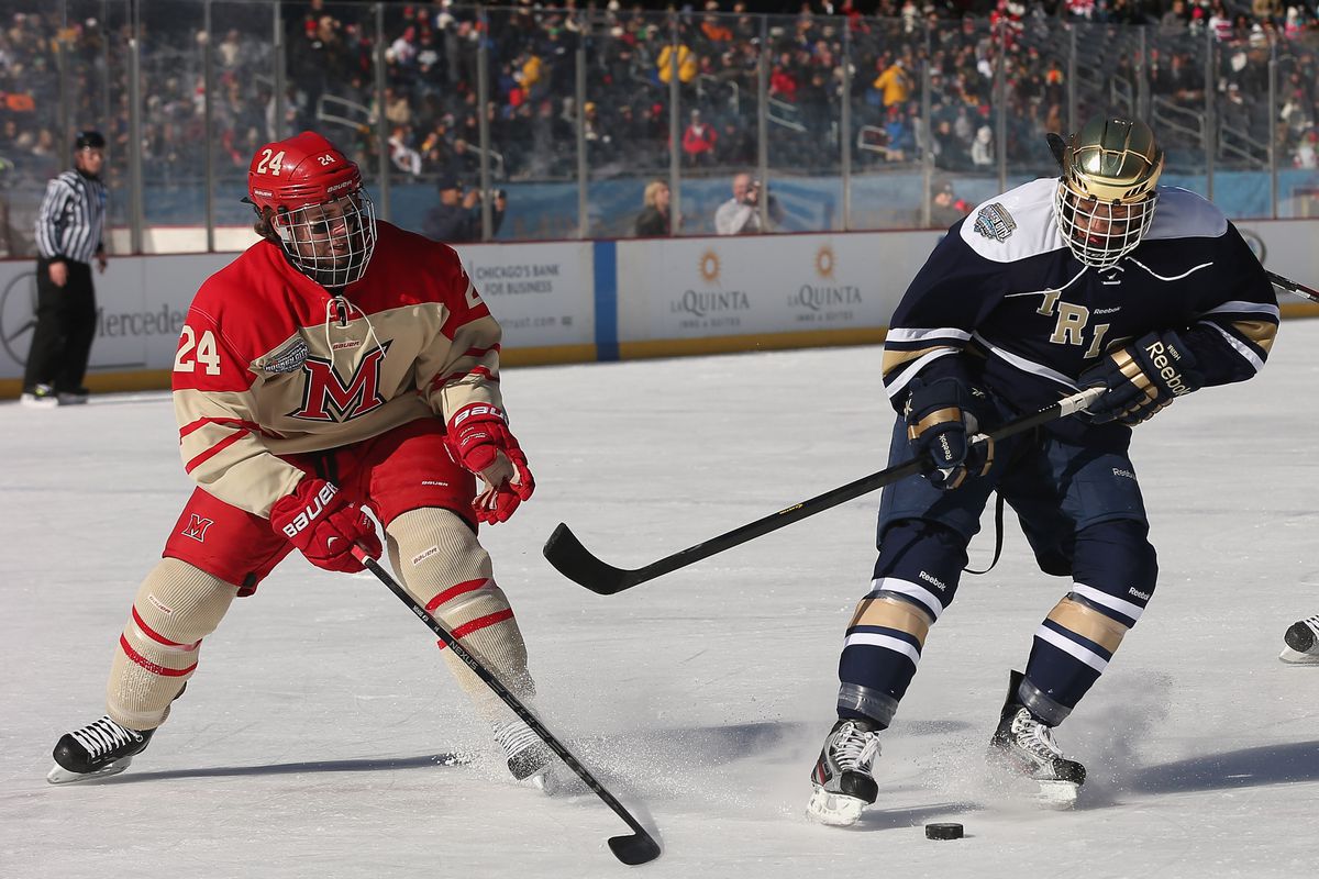 T.J. Tynan and his Notre Dame teammates will be playing their first Hockey East games this weekend against Vermont.