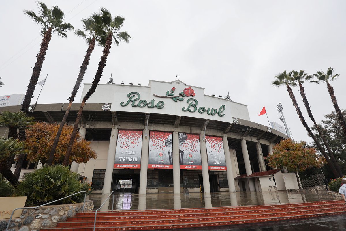 View of The Rose Bowl stadium entrance