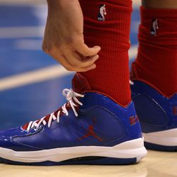 And here are the Jordan Aero Flight shoes Griffin wore in the second half