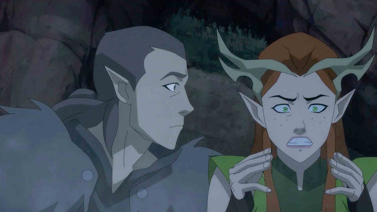 Vax tells Keyleth he loves he, and Keyleth kinda freaks out a bit.