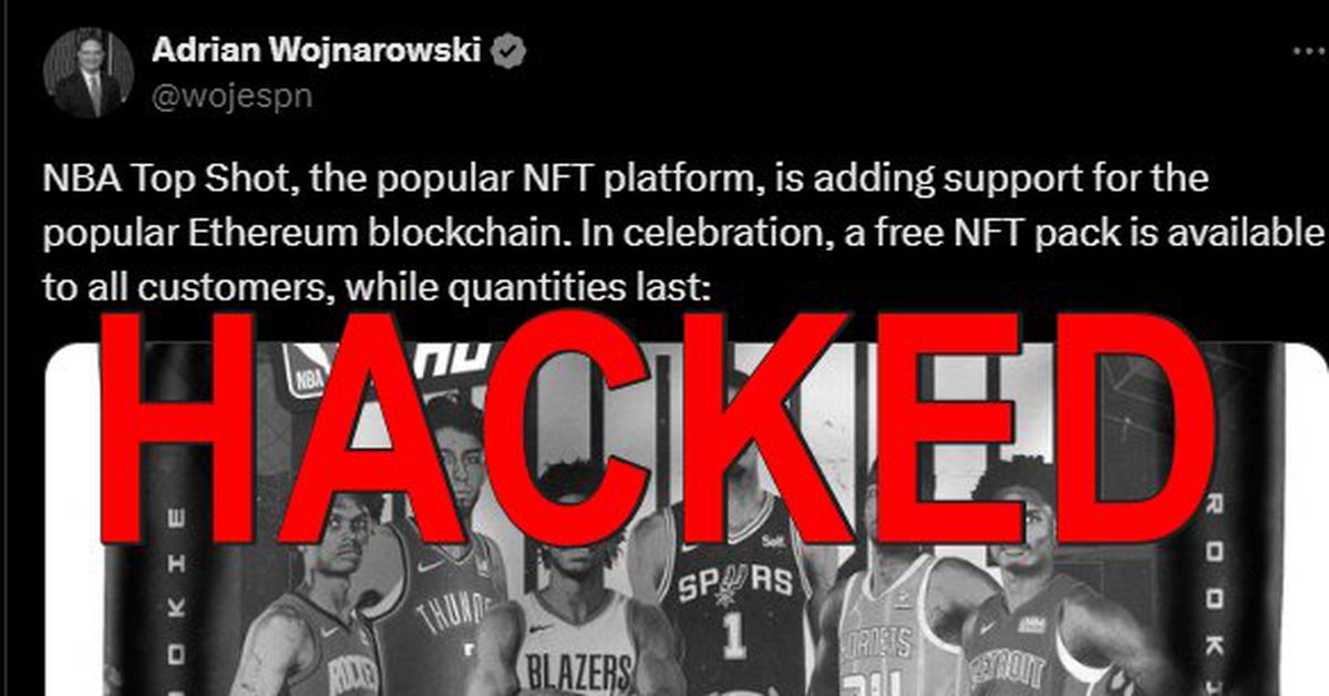 ESPN NBA reporter Adrian Wojnarowski’s X account hacked to post an NFT scam – The Verge
