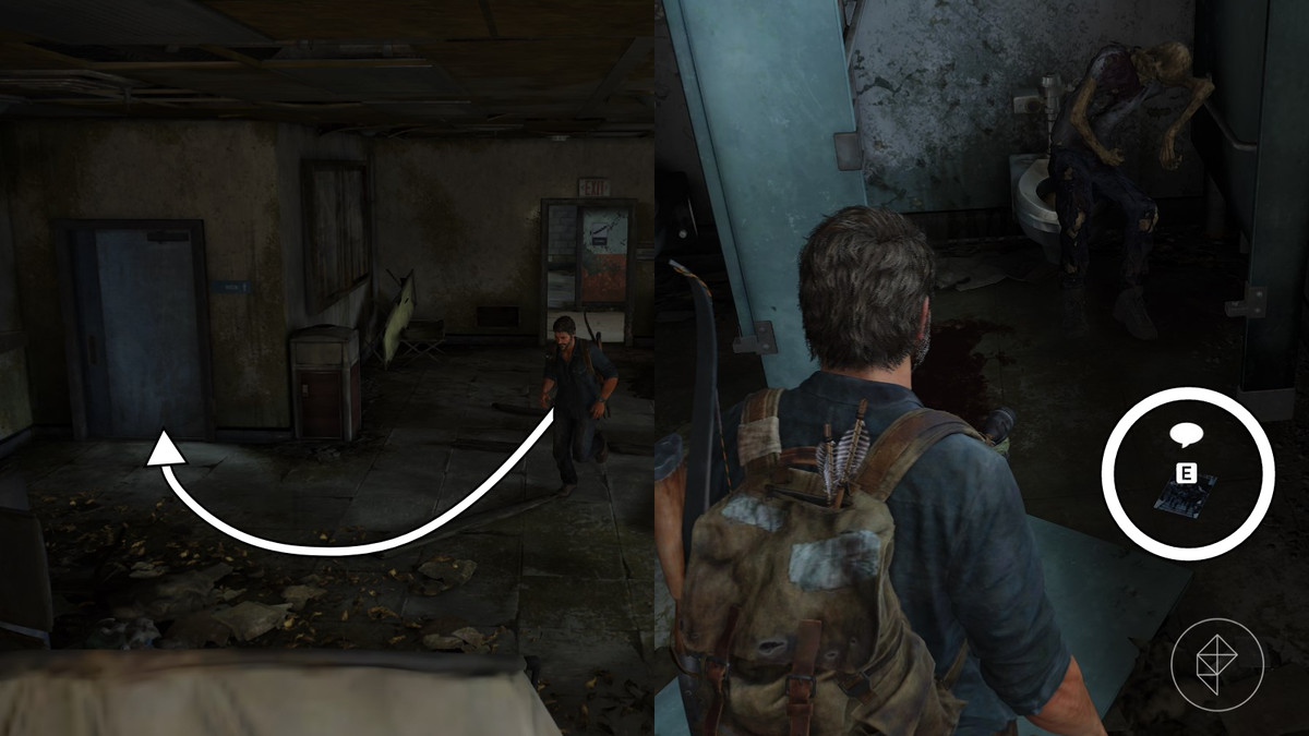 Precipitate comic location in the Highway Exit section of the Bus Depot chapter in The Last of Us Part 1