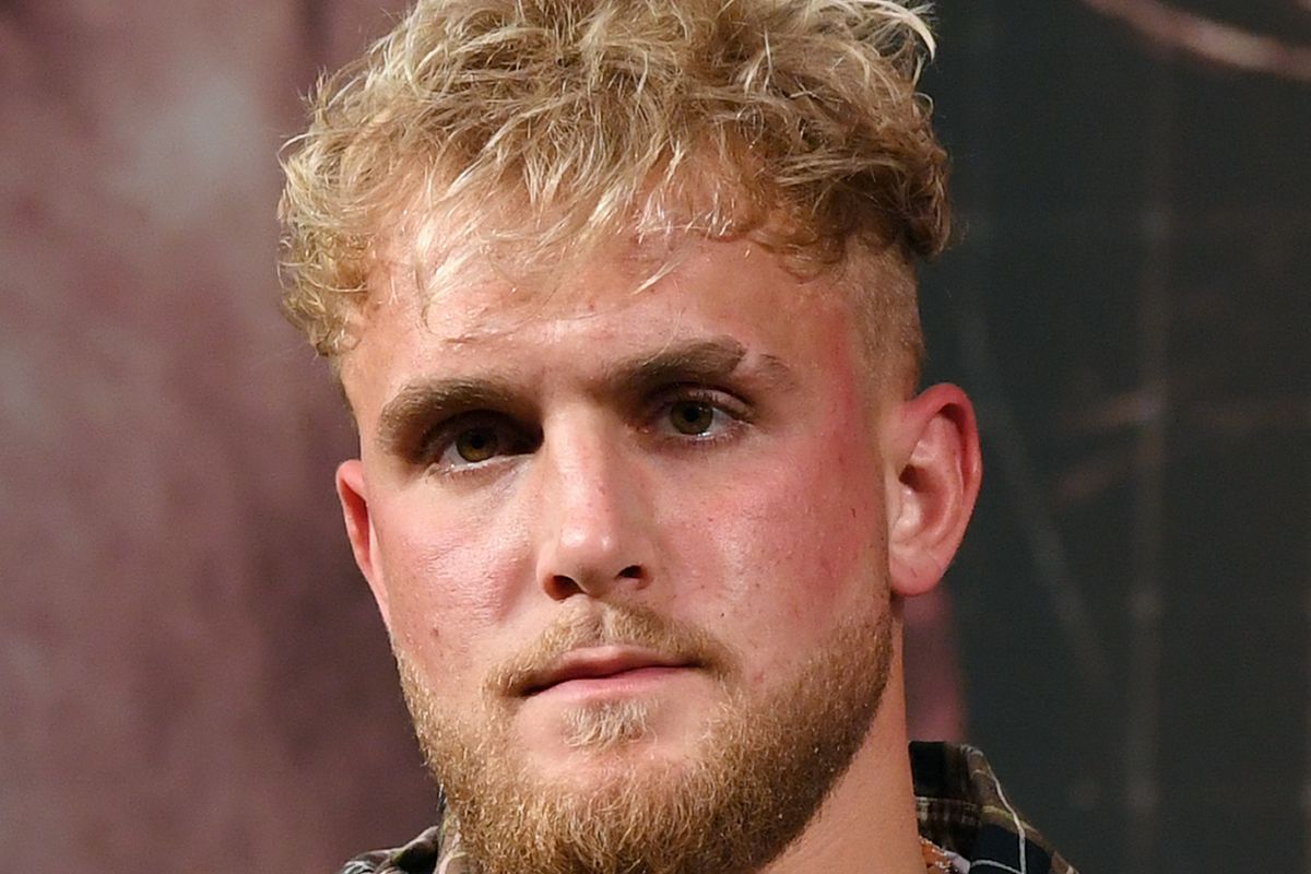 Jake Paul attends a news conference for Triller Fight Club’s inaugural 2021 boxing event at The Venetian Las Vegas on March 26, 2021 in Las Vegas, Nevada. Paul will face Ben Askren in the main event that will take place on April 17, 2021, at Mercedes-Benz Stadium in Atlanta.