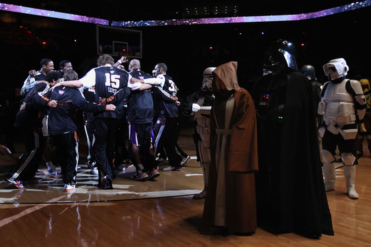Lord Vader is no stranger to basketball.