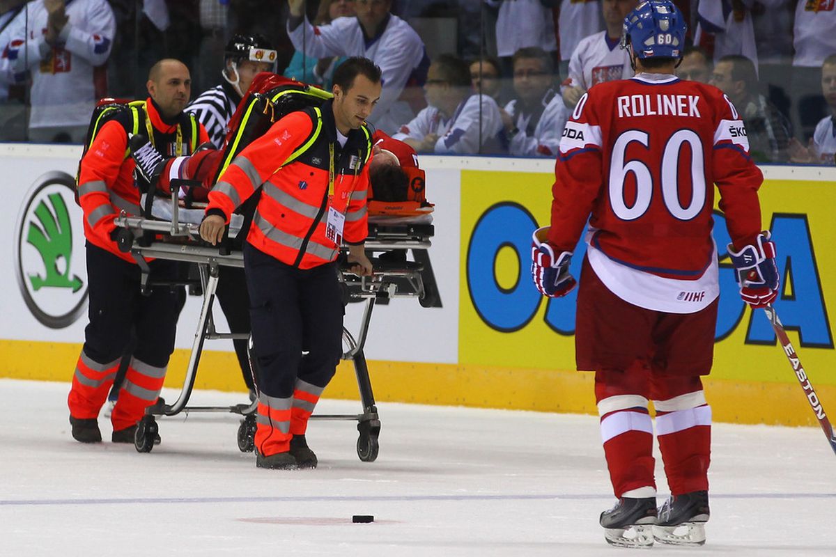 Our felled Czech.  Here's hoping for a full and speedy recovery!