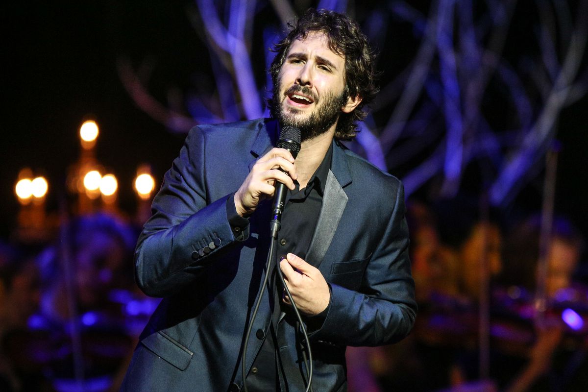 Josh Groban performs at the Dolby Theatre in Los Angeles. Groban is one of many musicians performing from home as the COVID-19 pandemic has shut down venues throughout the world.