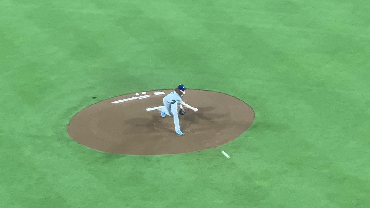 Dustin May pitching. Petco Park. September 9, 2022.