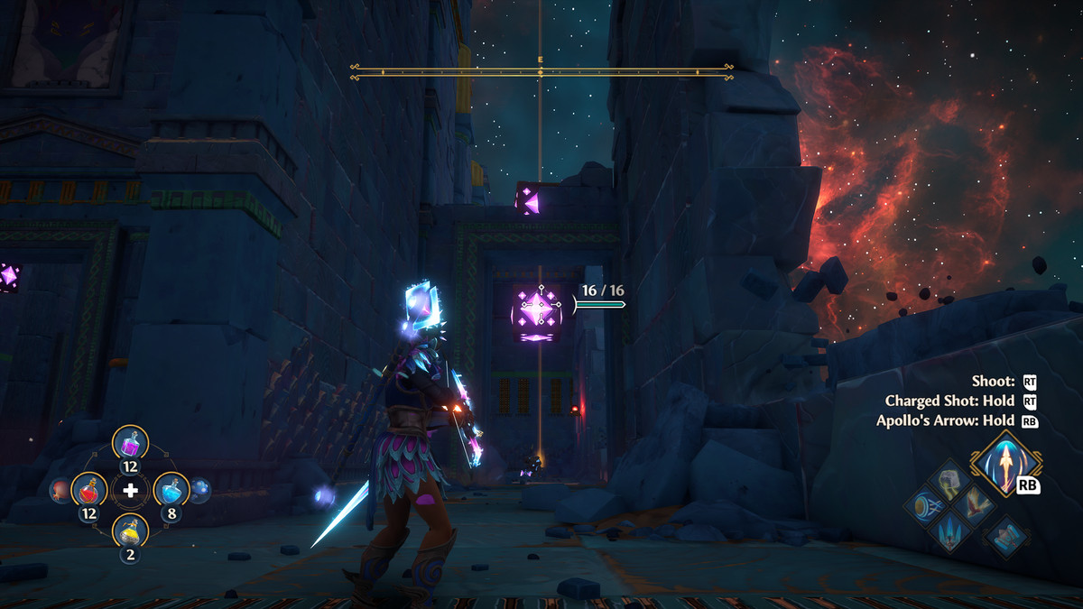 A puzzle solution for the Vault of Ares in Immortals Fenyx Rising