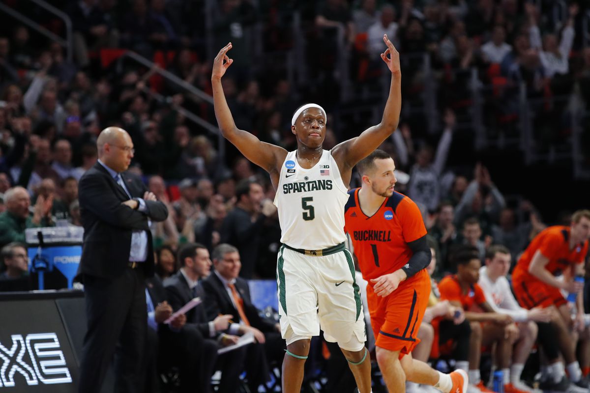 NCAA Basketball: NCAA Tournament-First Round: Bucknell Bison vs Michigan State Spartans 