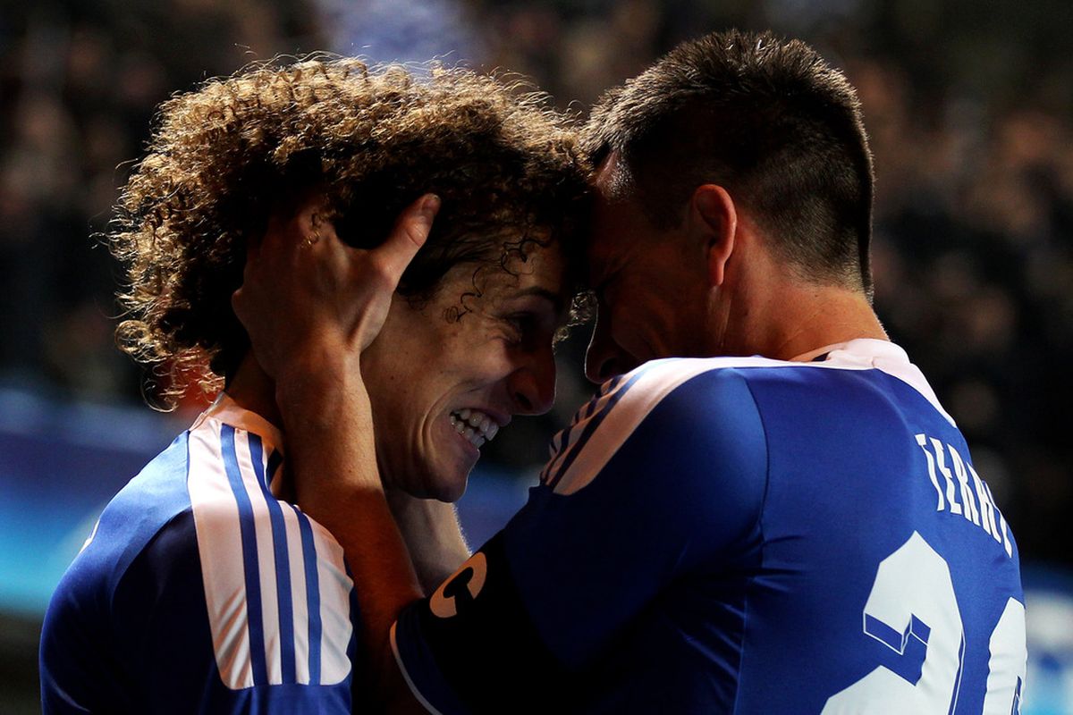 David Luiz's hair is like velcro.