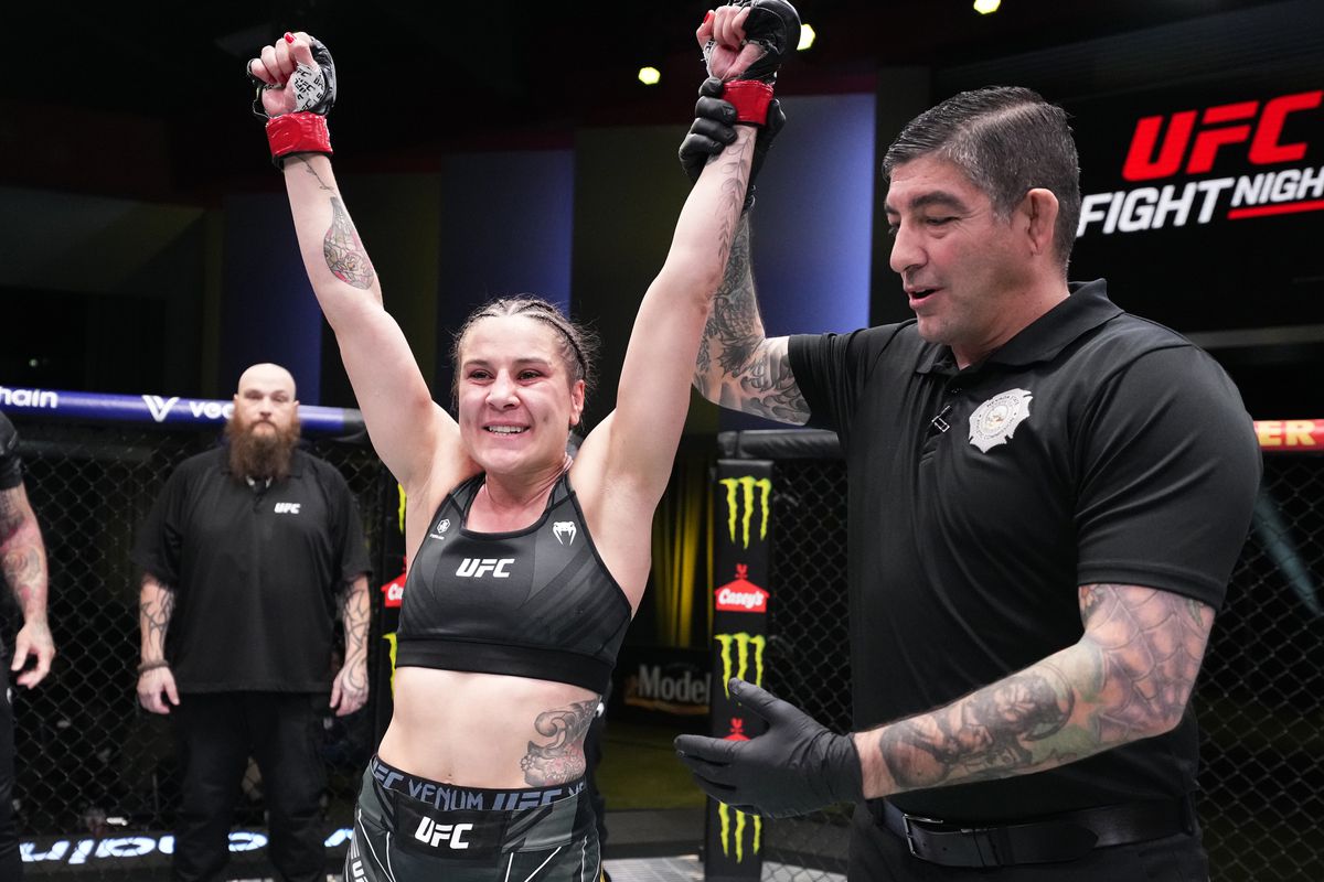 Jennifer Maia defeated Maryna Moroz at UFC Vegas 65.