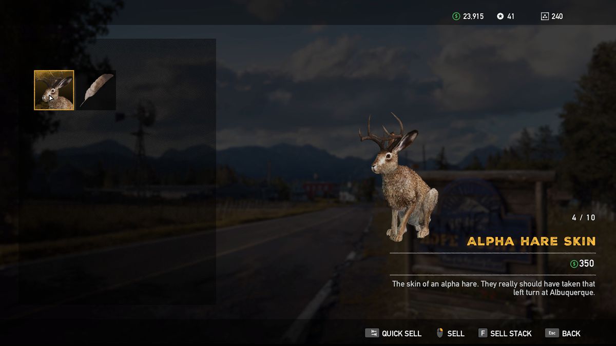 Alpha hare skins in Far Cry 5
