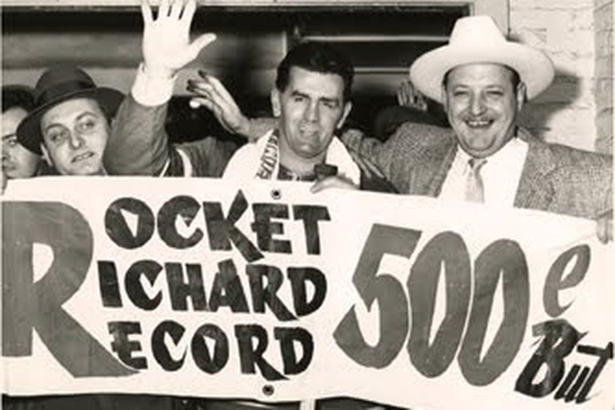 Maurice Richard became the first NHL player to record 500 goals on this day in 1957. (Photo:Montreal Canadiens)