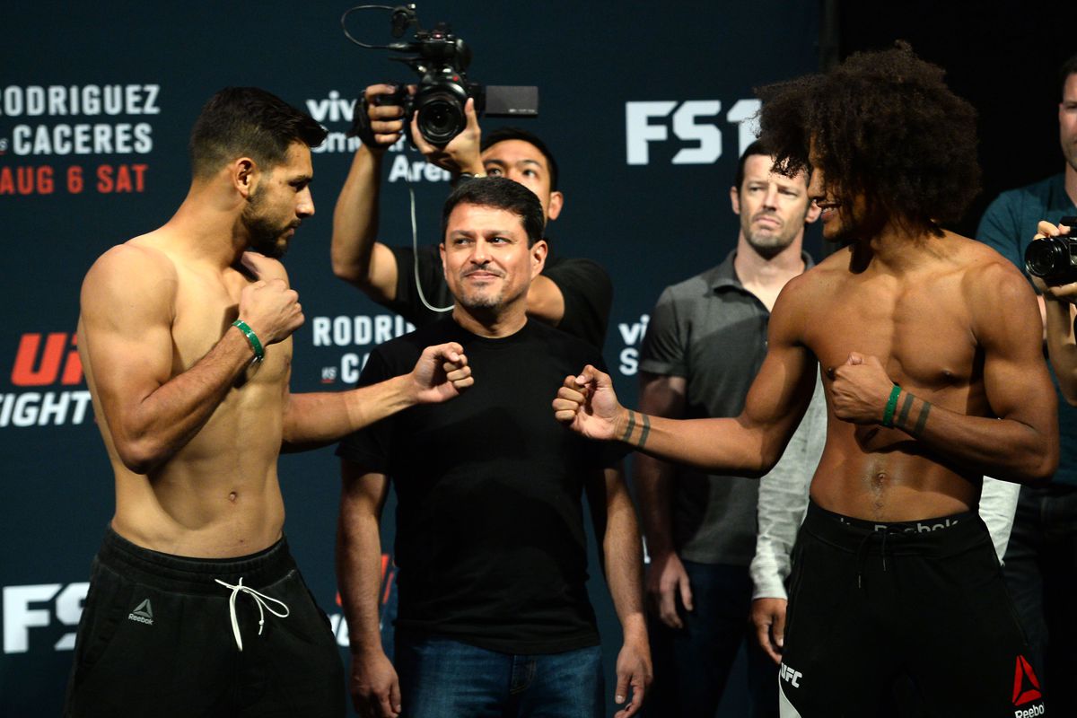 Yair Rodriguez and Alex Caceres square off in the UFC Fight Night 92 main event.