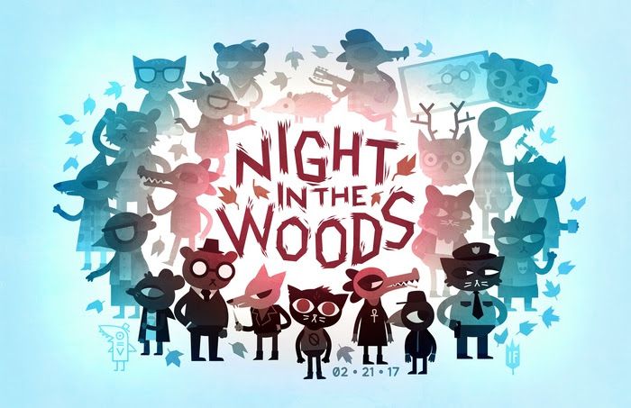 Night in the Woods release date artwork
