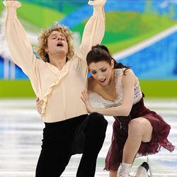 Americans Meryl Davis and Charlie White perform in the ice dance free program at the Pacific Coliseum in Vancouver during the 2010 Winter Olympics on Monday. The pair won silver.