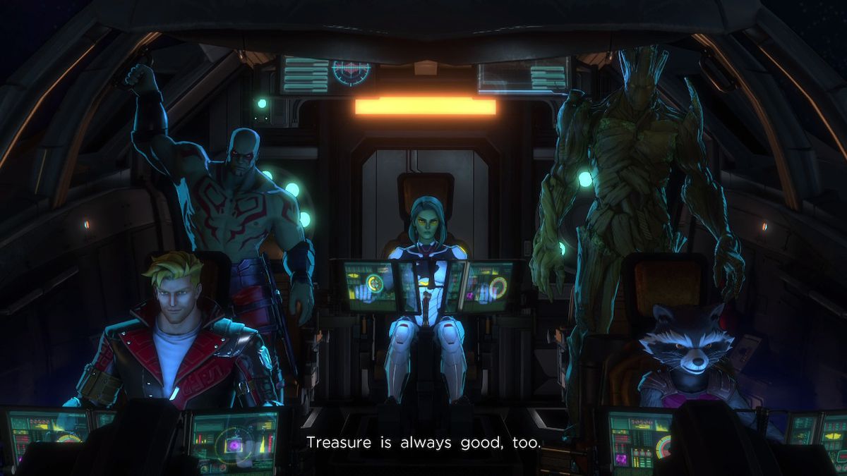 Image Marvel Ultimate Alliance 3 Guardians of the Galaxy cruising in space