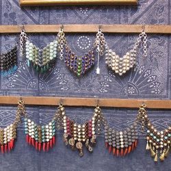 Necklaces, varying prices.