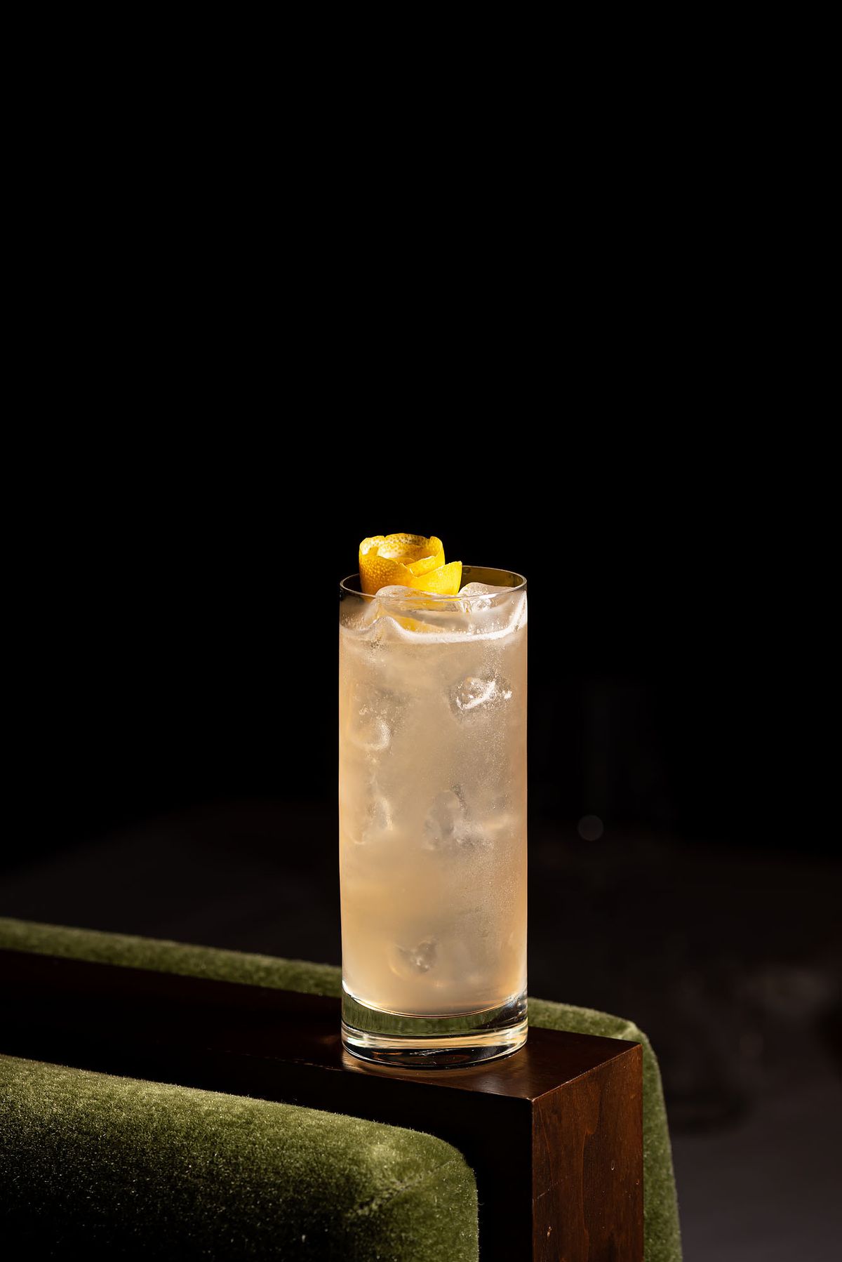 Eloise cocktail with gin, lillet rose, honey, rose, lemon at Gigi’s Hollywood