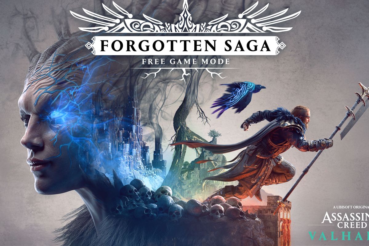 key art for Assassin’s Creed Valhalla’s new game mode, The Forgotten Saga