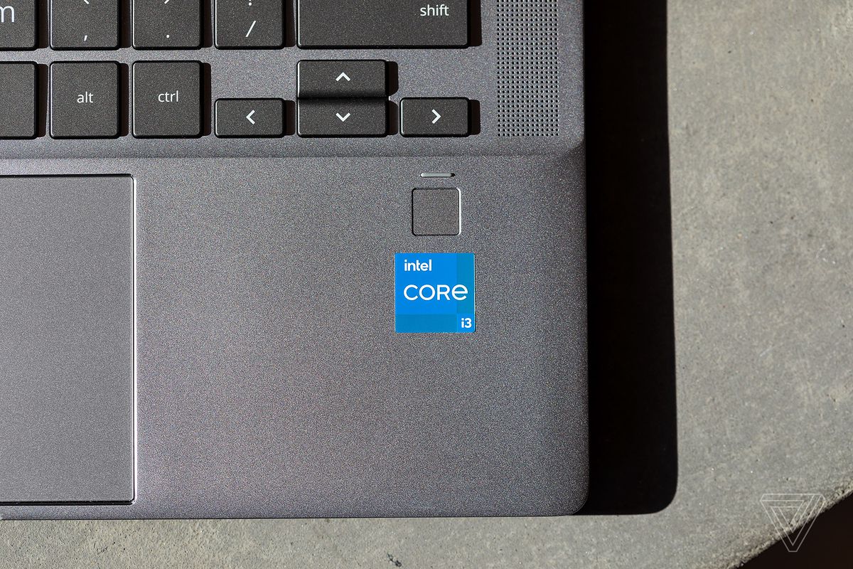 Fingerprint sensor on the right side of the HP Chromebook x360 14c.
