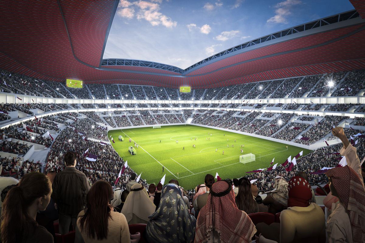 An undated computer impression of what a 2022 Qatar World Cup stadium will look like.